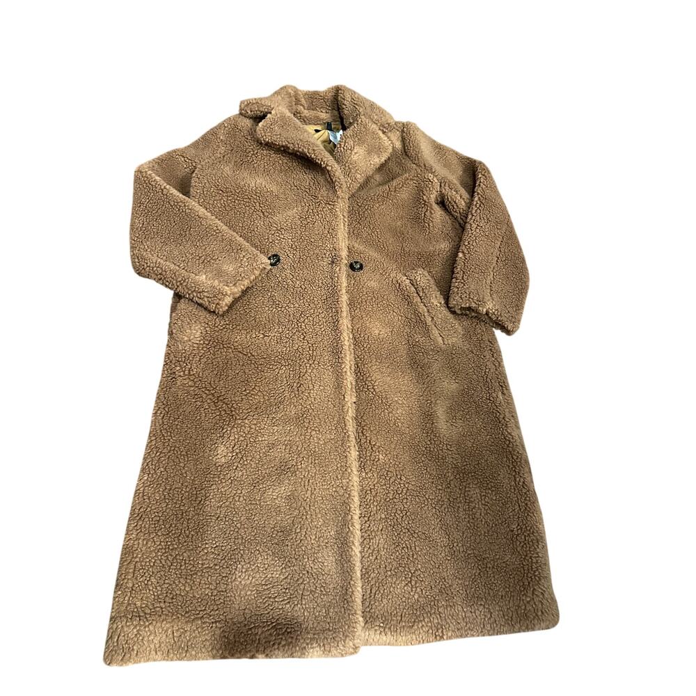 Ann Taylor Studio Collection wool blend sherpa coat SP NWT